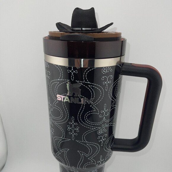 3D Rose Cowboy Hat Tumbler Topper that fit the Barbie x Stanley 80s Western Ken - Picture 4 of 9